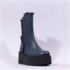 Marco Moreo Vale Frill Toe Cap Boot - Navy Leather